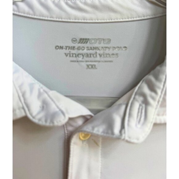 Vineyard Vines On-The-Go Sankaty Polo Shirt White XXL - Picture 2 of 6